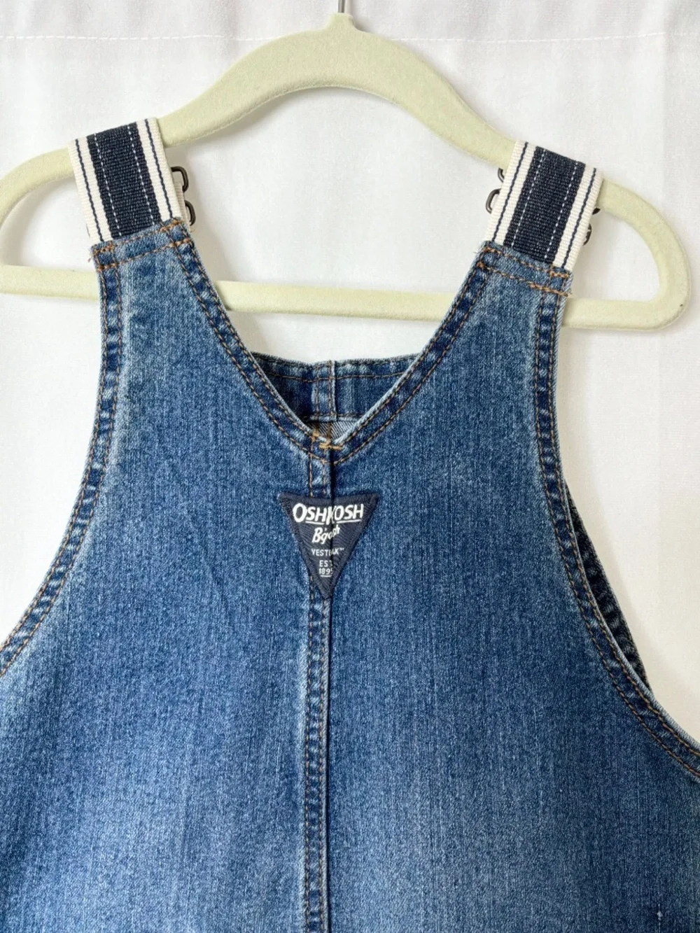 OshKosh Boys Blue Jean Overalls - Size 3T